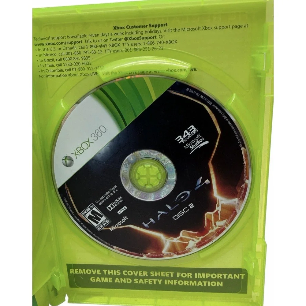 Halo 4 Xbox 360 Complete 2 Disc Set No Manual Tested Authentic Microsoft